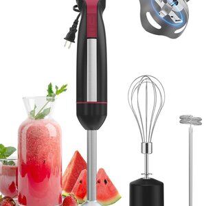 Handheld 1000W, 3 in 1 Stick Hand Blenders for Kitchen with 20 Variable Speeds